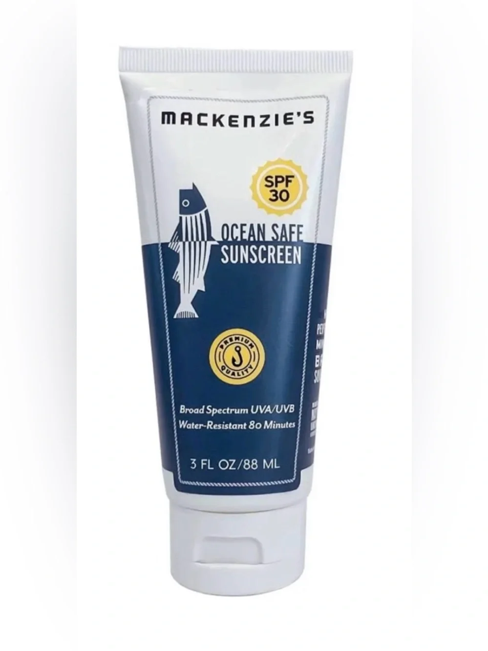 Mackenzie's SPF 30 OCEAN SAFE SUNSCREEN 3 FL OZ